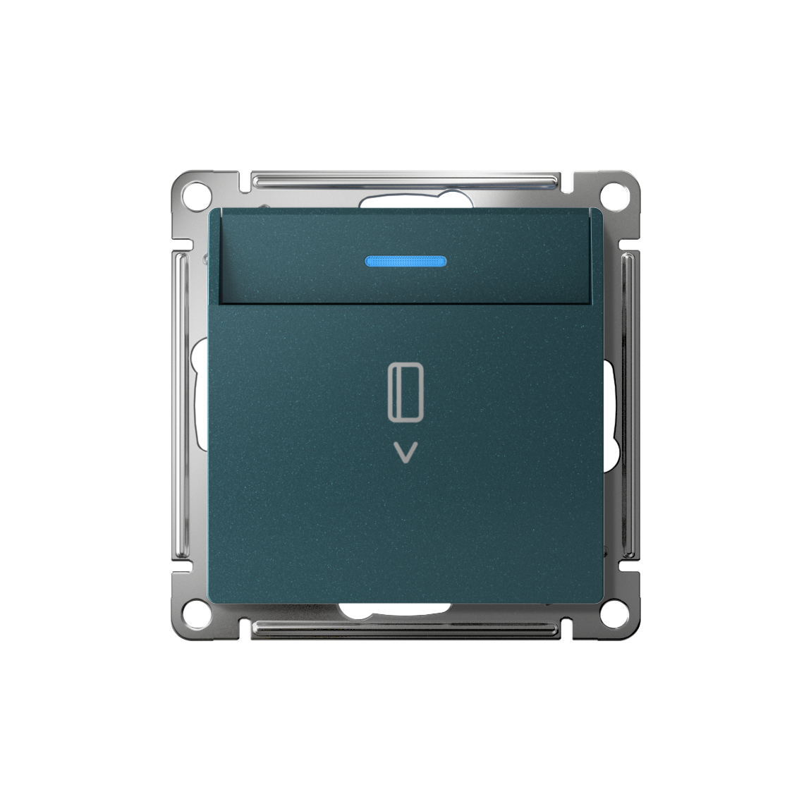 ATLASDESIGN ВЫКЛЮЧАТЕЛЬ карточный с подсветкой, 10А, без задержки отключения, механизм, ИЗУМРУД