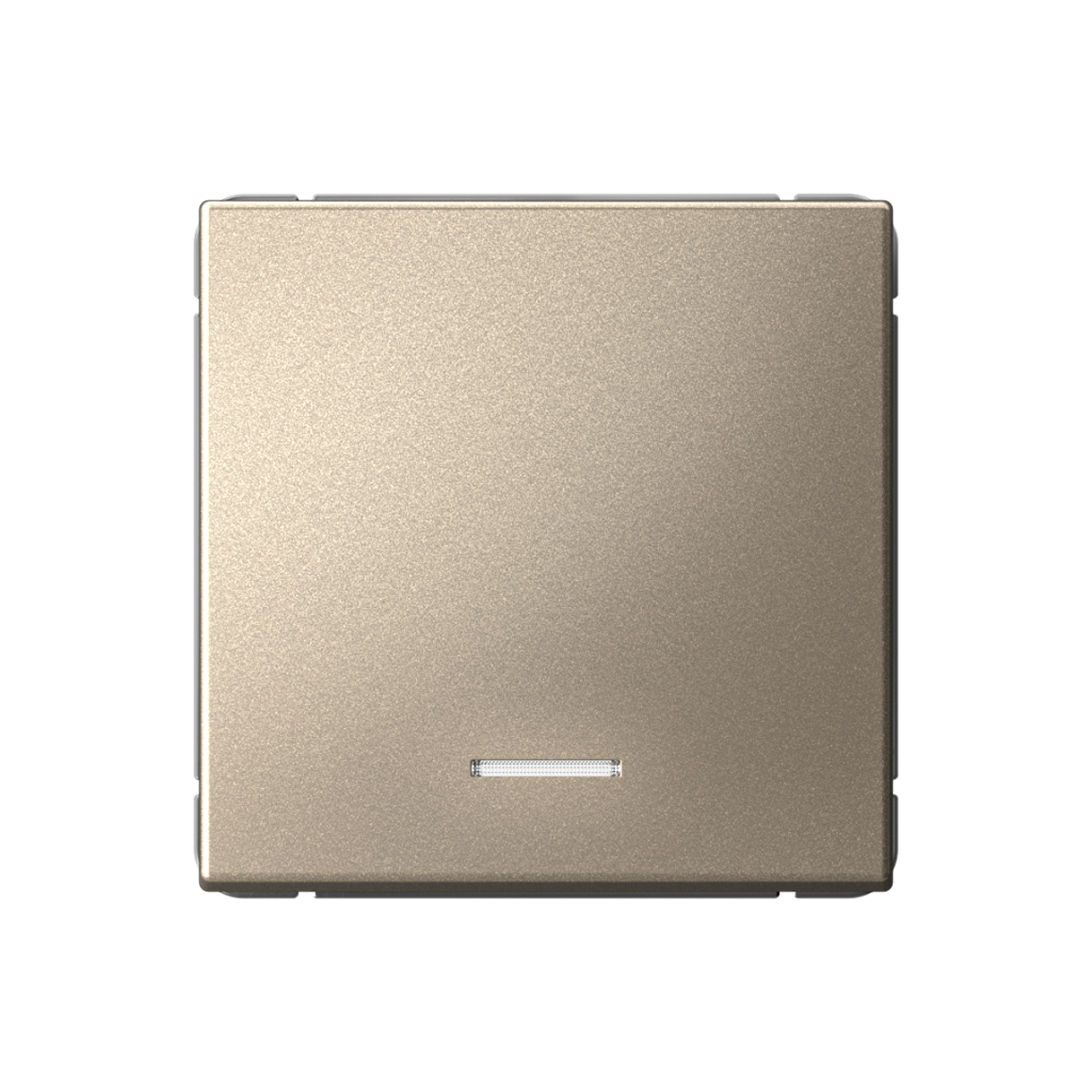 ARTGALLERY 1-клавишный ВЫКЛЮЧАТЕЛЬ КНОПОЧНЫЙ с подсв., 10А, механизм, ШАМПАНЬ