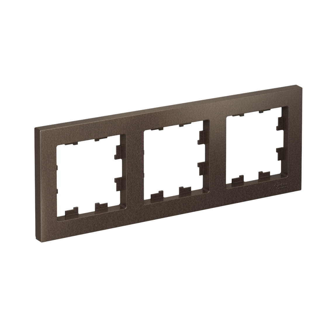 Рамка трехпостовая ATLASDESIGN универсальная мокко