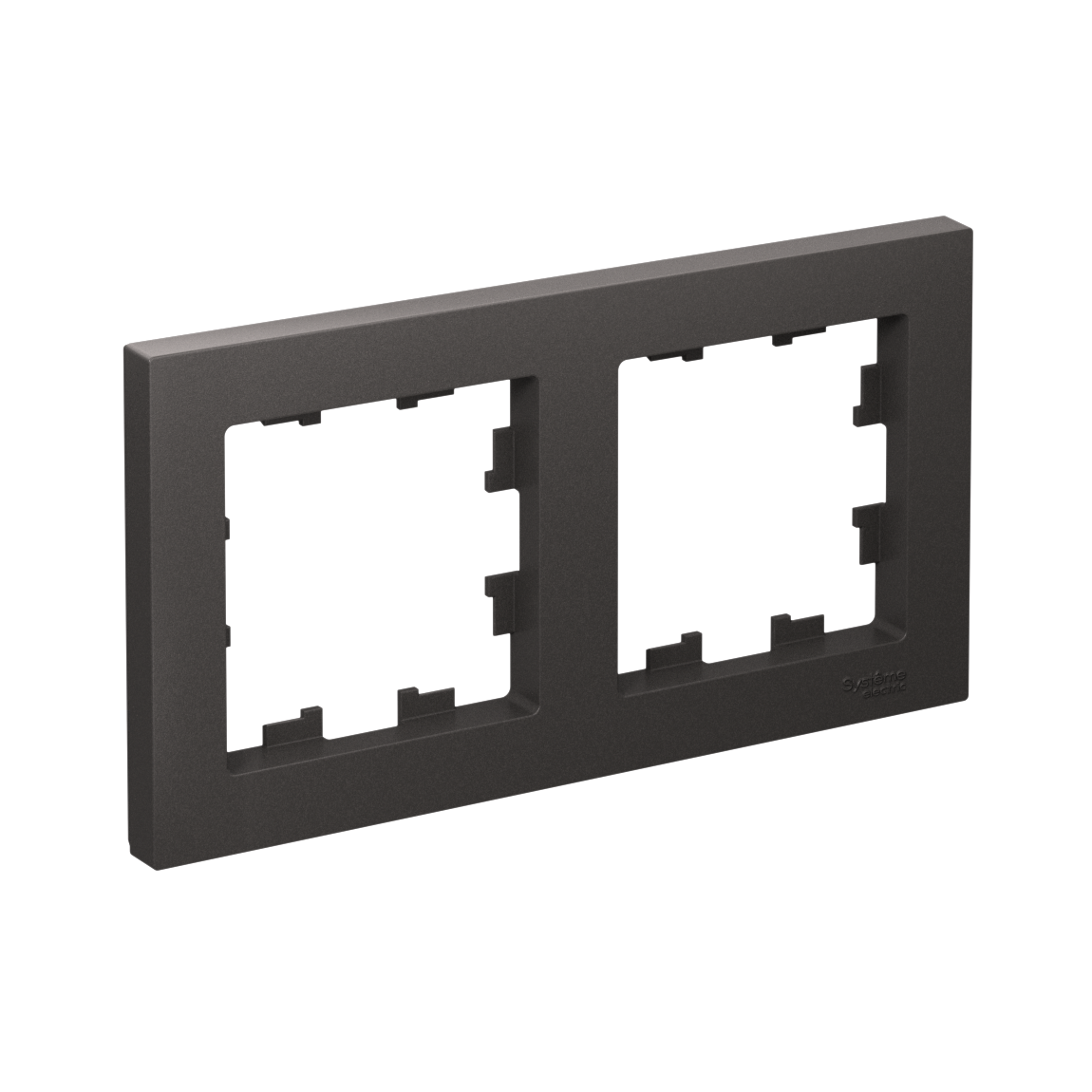 ATLASDESIGN 2-постовая РАМКА, универсальная, БАЗАЛЬТ