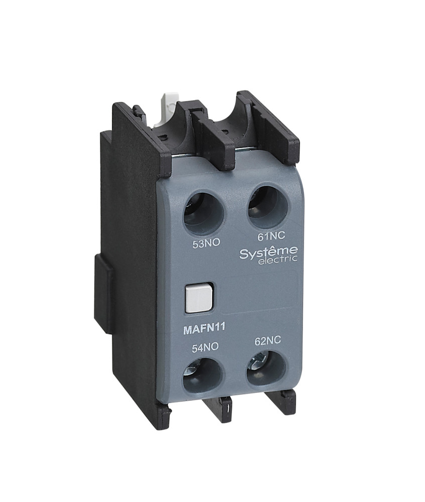 Блок дополнительных контактов MC1G/E 1НО+1НЗ фронтальный монтаж (LAEN11)