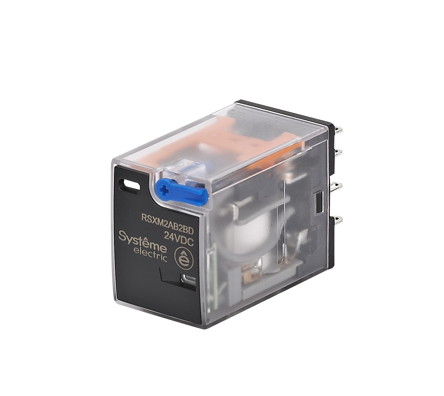 Реле промежуточное 12A 2CO 24VDC тест кнопка LED