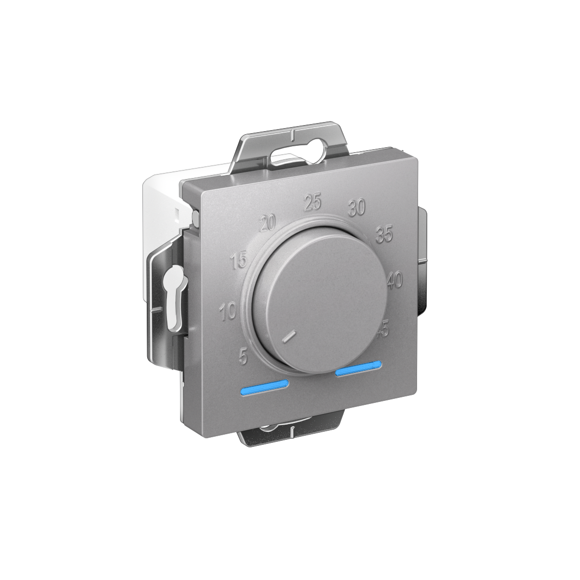 ATLASDESIGN ТЕРМОСТАТ электрон. теплого пола с датчиком, 10A, механизм, АЛЮМИНИЙ