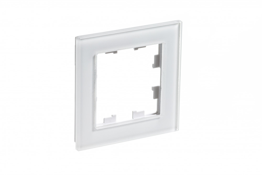 Рамка однопостовая ATLASDESIGN NATURE, ОРГАНИЧЕСКОЕ СТЕКЛО БЕЛЫЙ