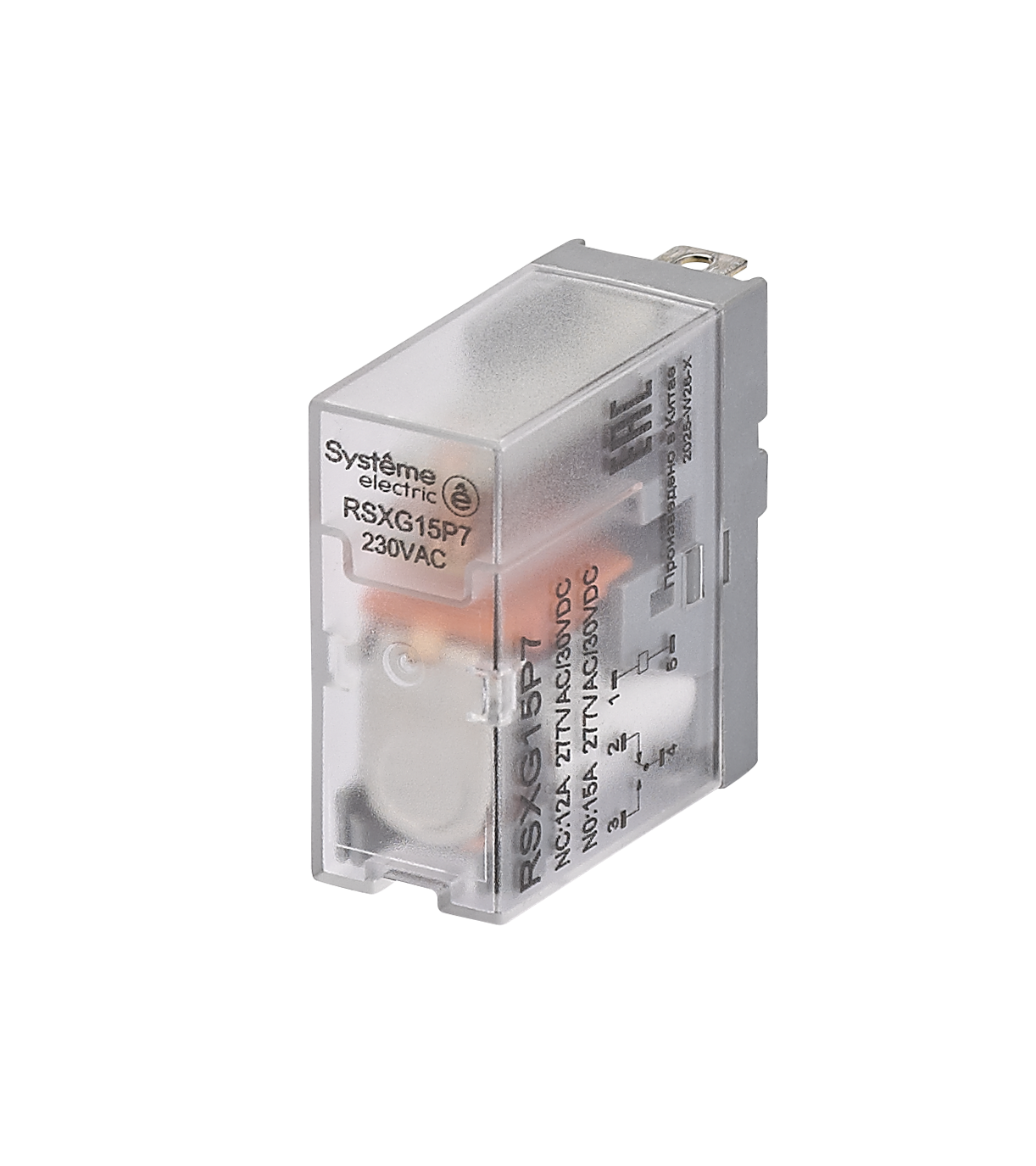 Реле промежуточное 12A 1CO 230VAC