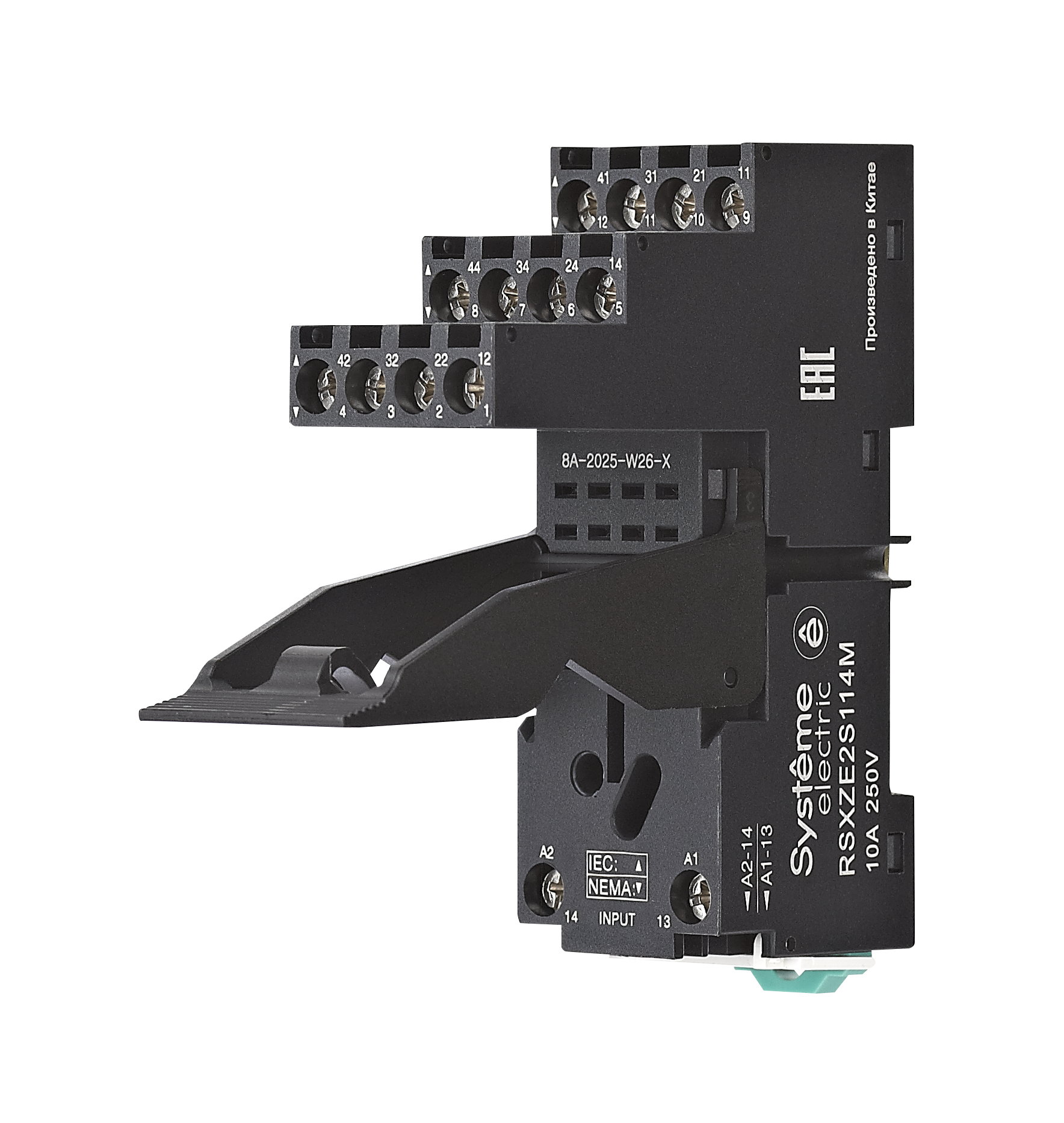 Разъем модульный 4СО 10А для промежуточного реле (без реле)