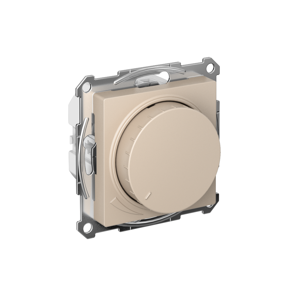 ATLASDESIGN СВЕТОРЕГУЛЯТОР (диммер) повор-нажим,  LED, RC, 400Вт, мех., ПЕСОЧНЫЙ