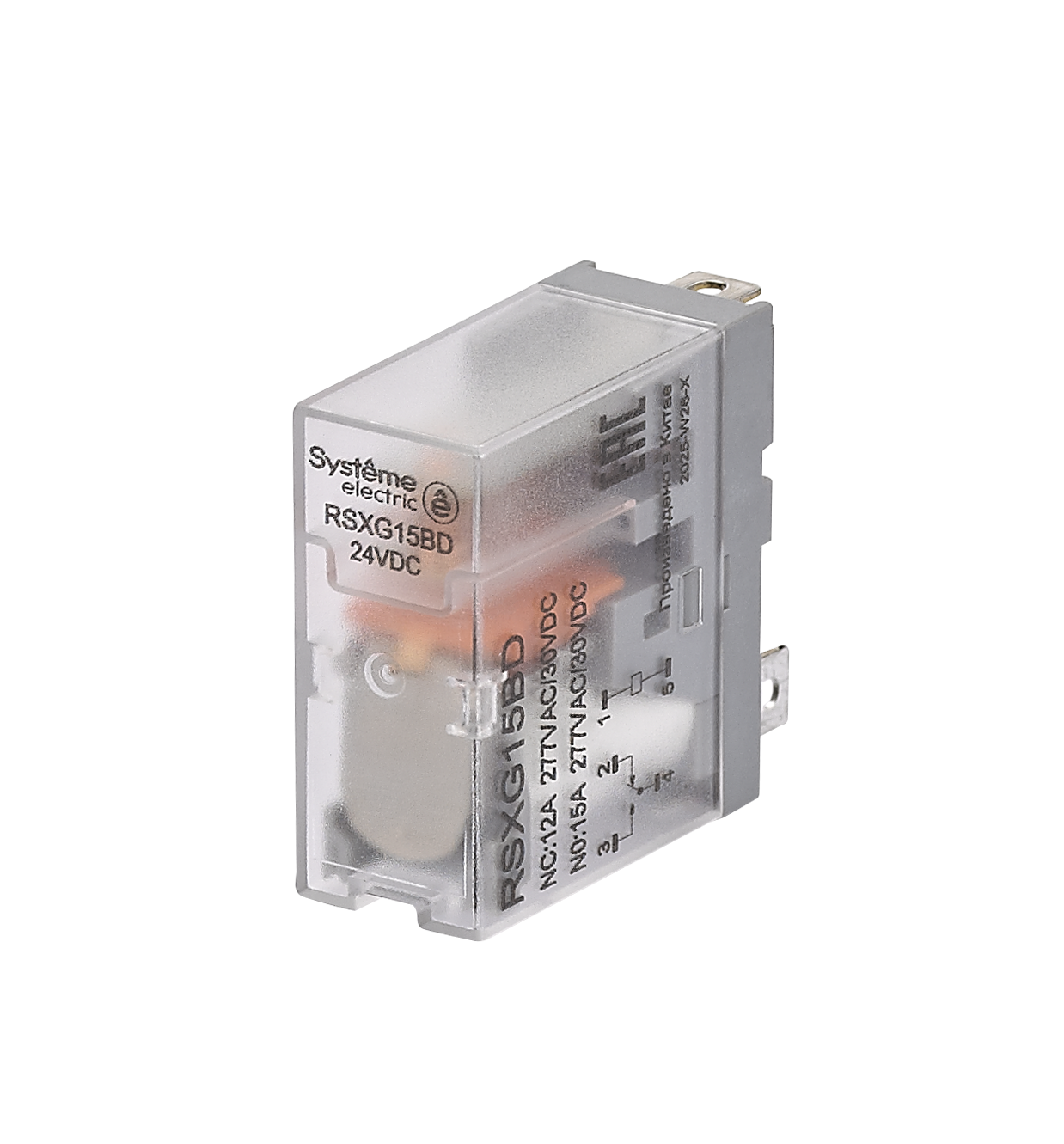 Реле промежуточное 12A 1CO 24VDC