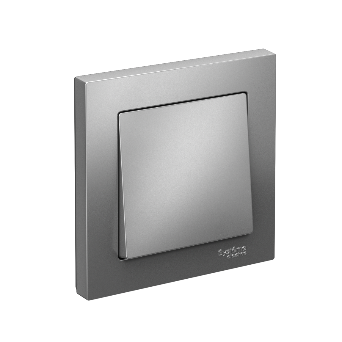 ATLASDESIGN 1-клавишный ВЫКЛЮЧАТЕЛЬ, сх.1, 10АХ, в сборе, быстрозажимные клеммы, СТАЛЬ