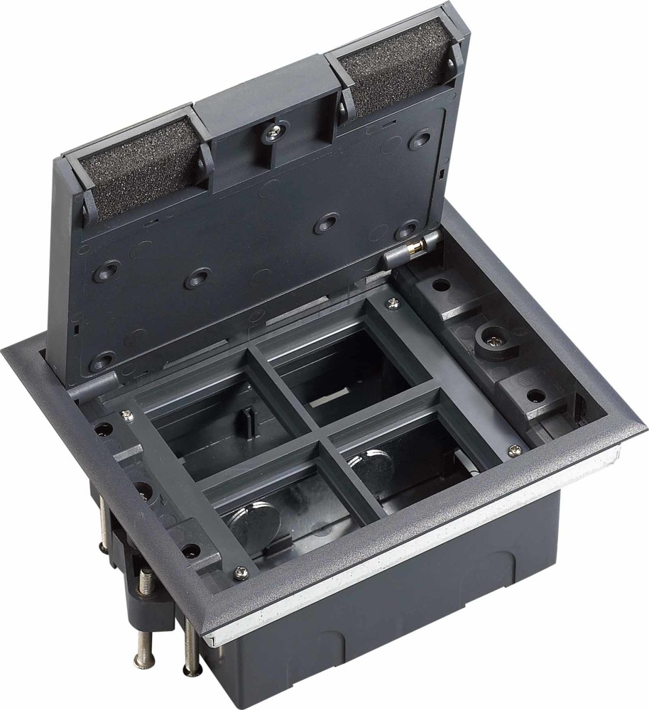 Люк MultiDeS на 8 модулей IP40 для фальшпола с монтажной коробкой тип MDK10