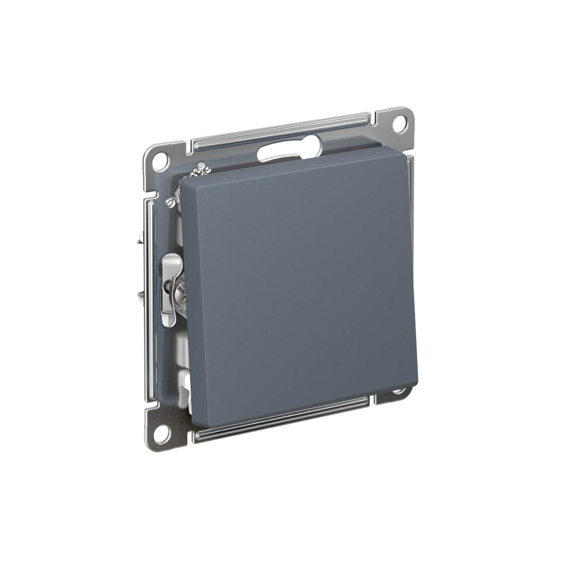 ATLASDESIGN 1-клавишный ВЫКЛЮЧАТЕЛЬ, сх.1, 10АХ, быстрозажимные клеммы, ГРИФЕЛЬ