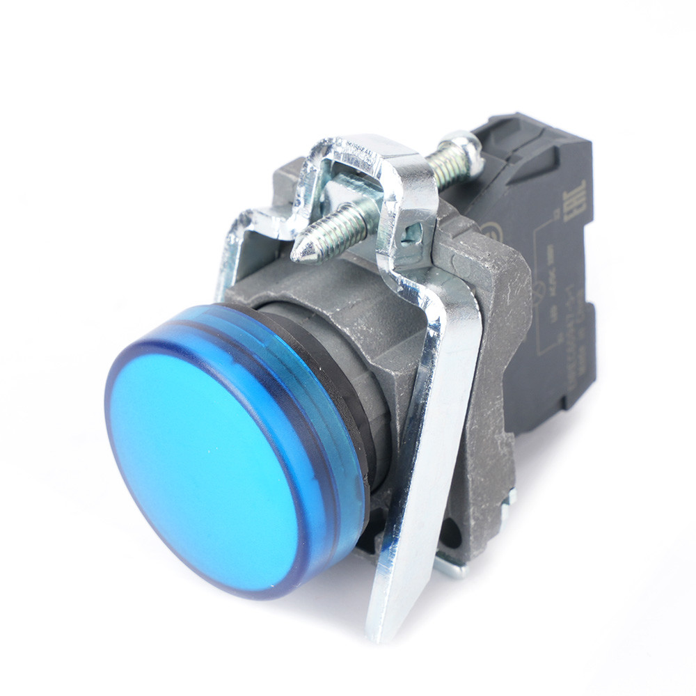 Лампа сигнальная в сборе модульная 22 мм синяя 24В DC