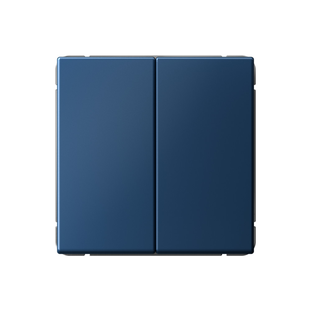 ARTGALLERY 2-клавишный ВЫКЛЮЧАТЕЛЬ КНОПОЧНЫЙ, 10АХ, механизм, быстрозажимные клеммы, АКВАМАРИН