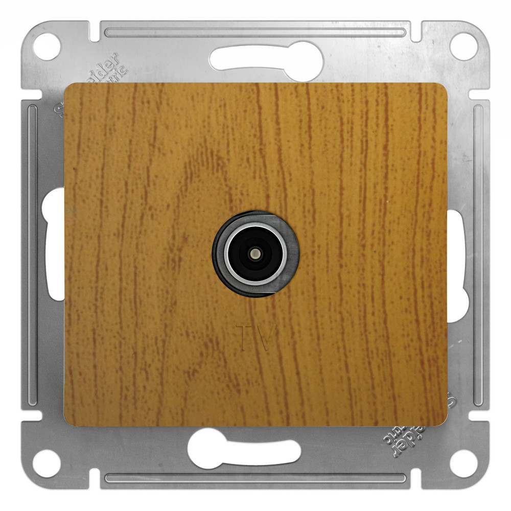 Коннектор GLOSSA TV антенна механизм дерево дуб