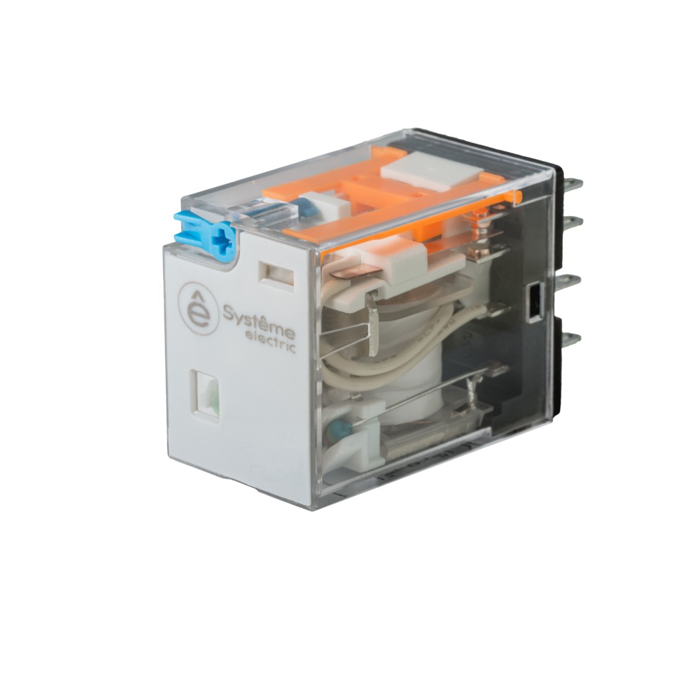 Реле 12 A 2CO 110 VDC тест кнопка LED