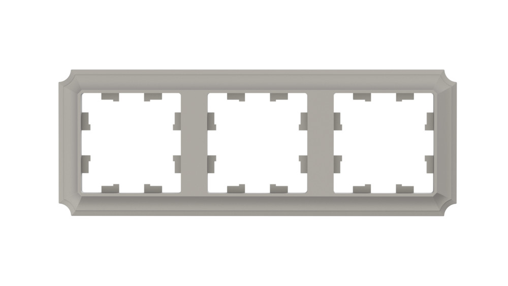 ATLASDESIGN ANTIQUE 3-постовая рамка, универсальная, ШАМПАНЬ