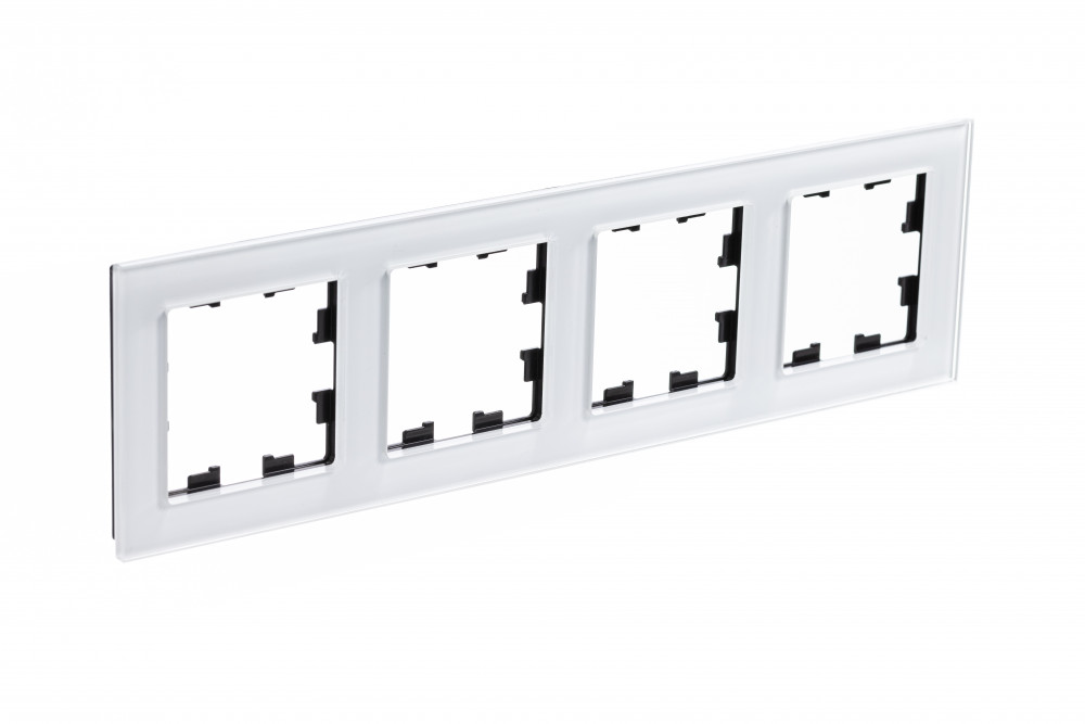 Рамка четырехпостовая ATLASDESIGN NATURE, ОРГАНИЧЕСКОЕ СТЕКЛО БЕЛЫЙ