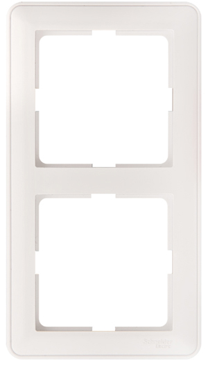 W59 Рамка 2 поста белая