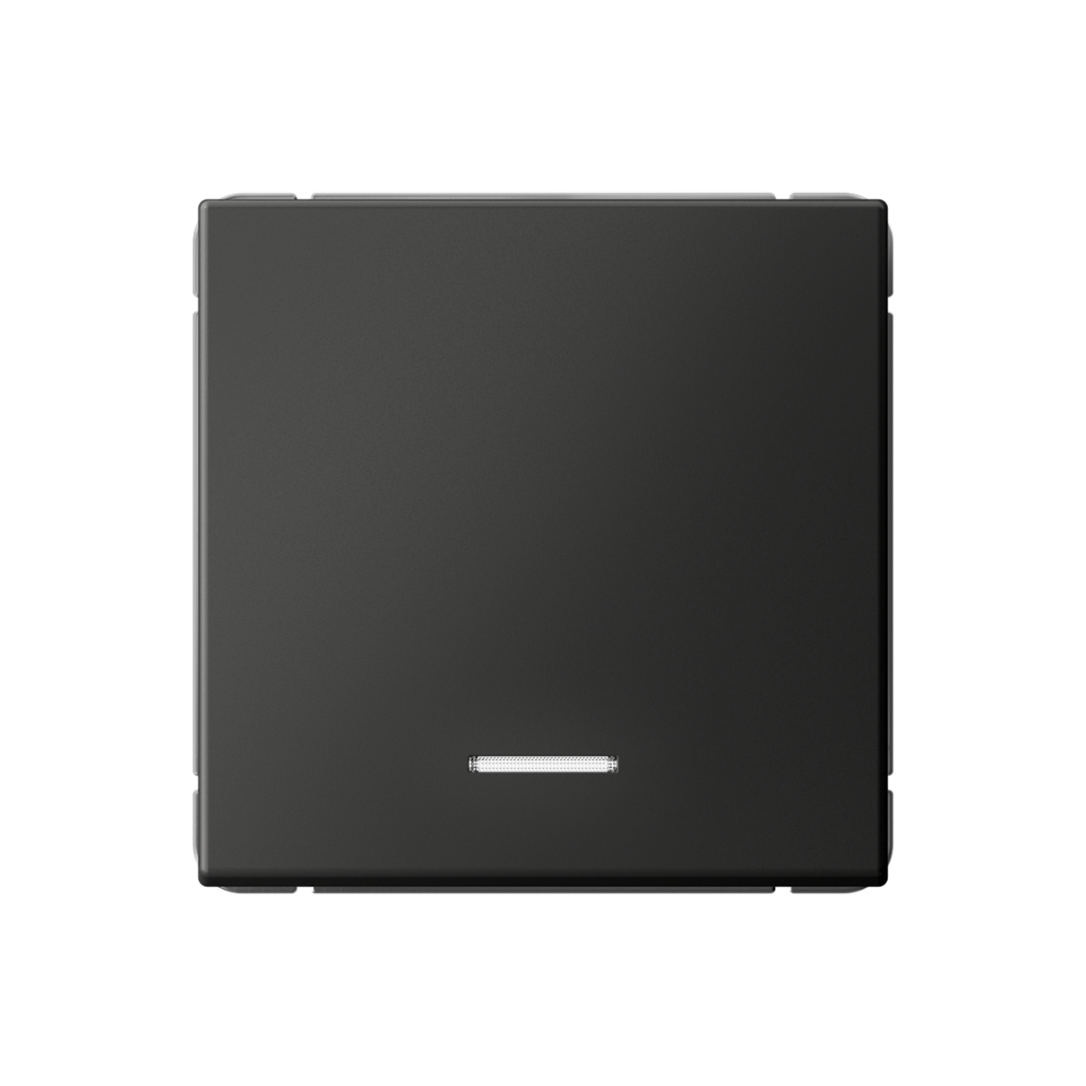 ARTGALLERY 1-клавишный ВЫКЛЮЧАТЕЛЬ КНОПОЧНЫЙ с подсв., 10А, механизм, БАЗАЛЬТ