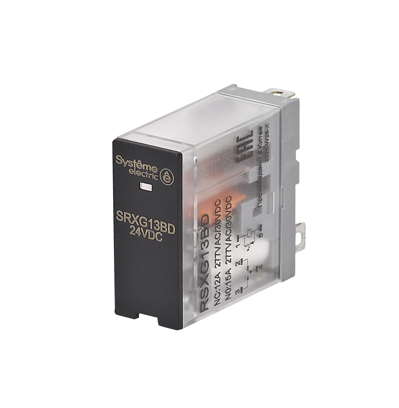 Реле промежуточное 12A 1CO 24VDC LED