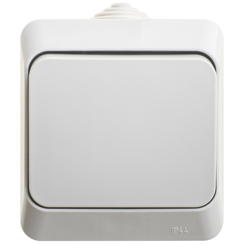 ЭТЮД Переключатель одноклавишный наружный IP44 серый