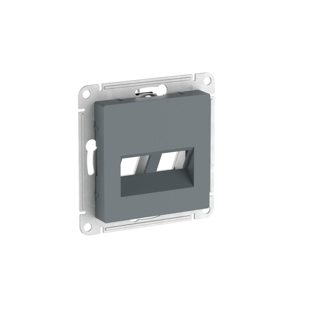 ATLASDESIGN НАКЛАДКА двойная для информационных функций типа Keystone, БАЗАЛЬТ