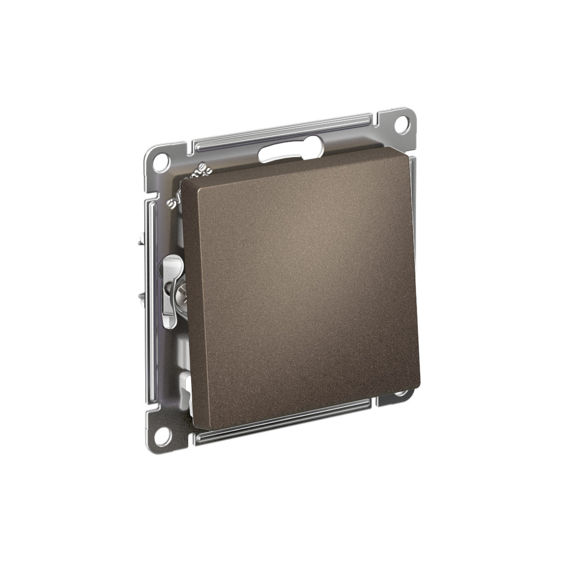 Кнопка нажимная ATLASDESIGN схема 1 10АХ механизм мокко