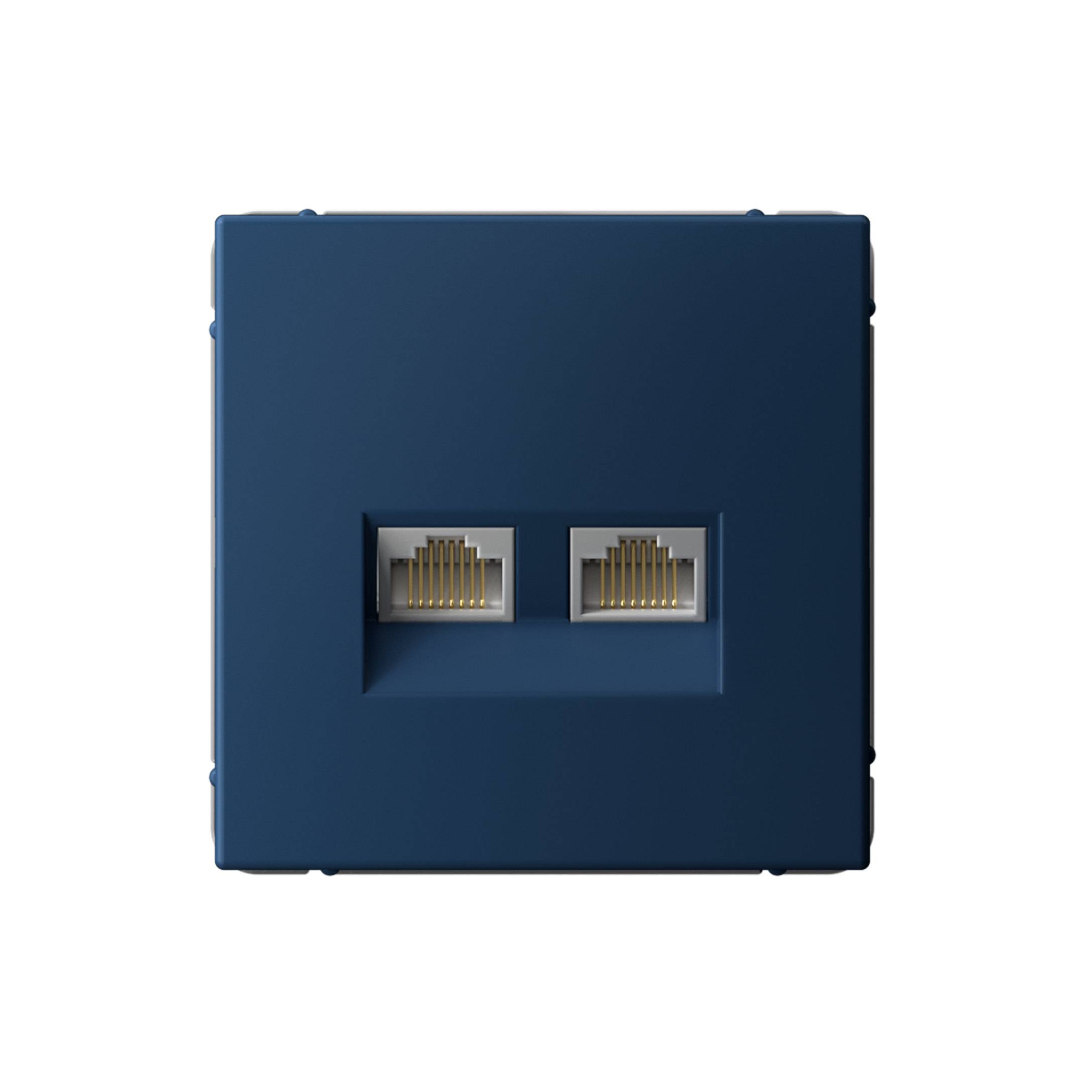 ARTGALLERY РОЗЕТКА двойная компьютерная RJ45+RJ45, кат. 5е, механизм, АКВАМАРИН