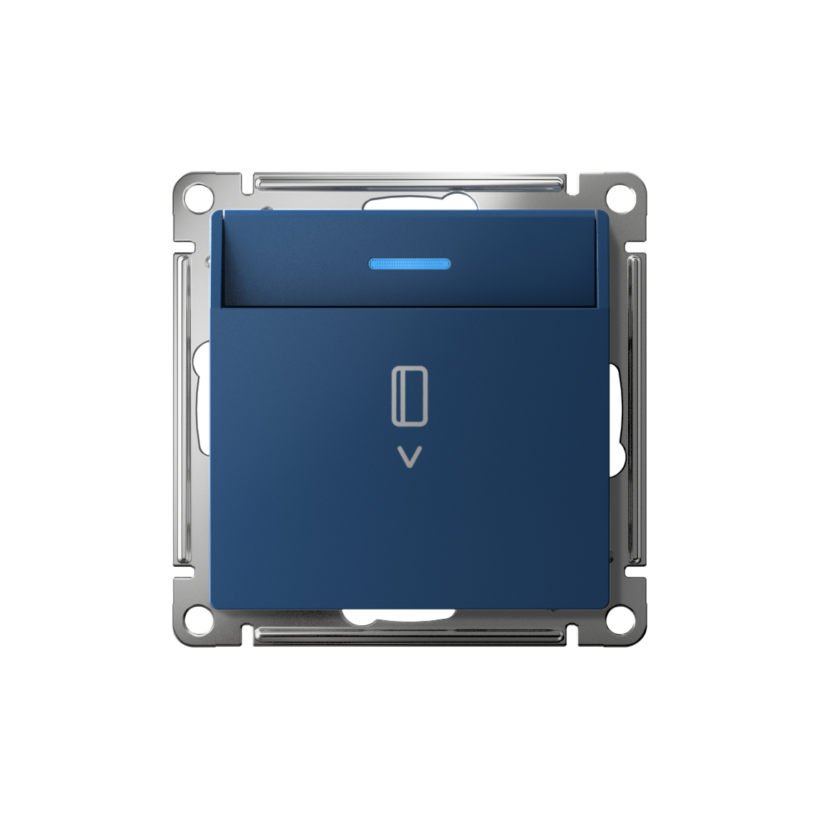 ATLASDESIGN ВЫКЛЮЧАТЕЛЬ карточный с подсветкой, 10А, без задержки отключения, механизм, АКВАМАРИН
