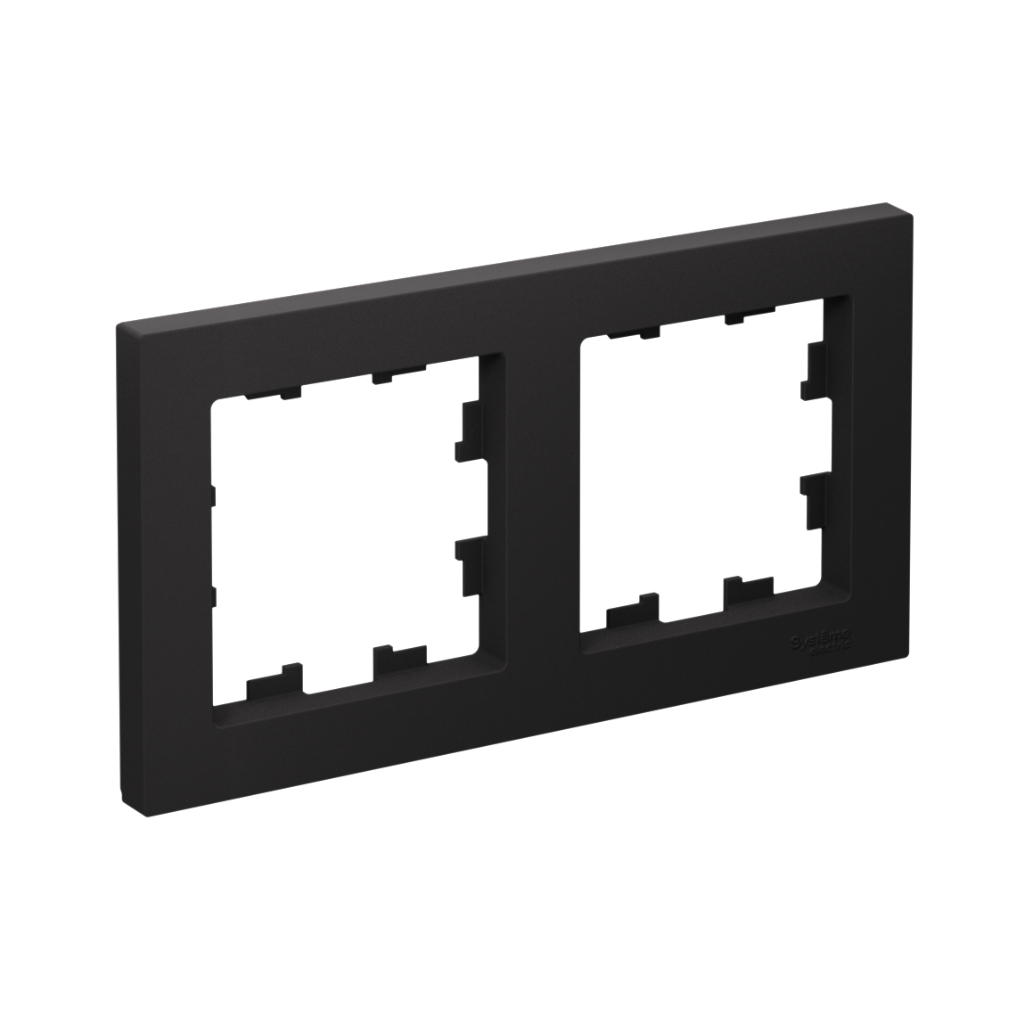 Рамка двухпостовая ATLASDESIGN универсальная карбон