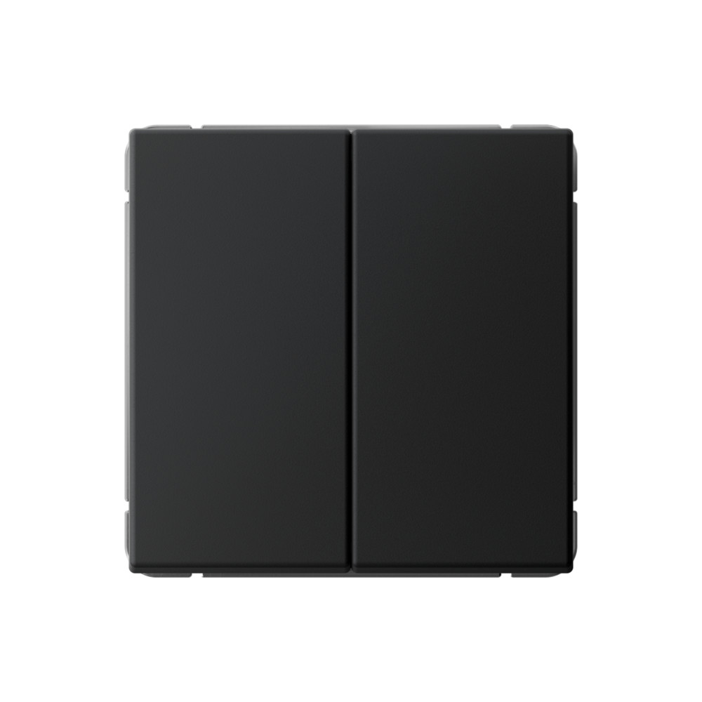 ARTGALLERY 2-клавишный ВЫКЛЮЧАТЕЛЬ КНОПОЧНЫЙ, 10АХ, механизм, быстрозажимные клеммы, КАРБОН