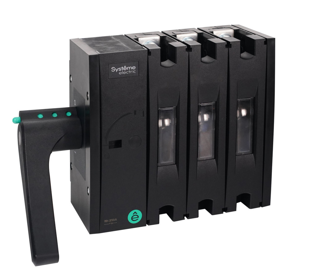 Выключатель-разъединитель SYSTEMEPACT SD160 3P 160A Рукоятка слева сбоку_Рукоятка заказывается отдельно