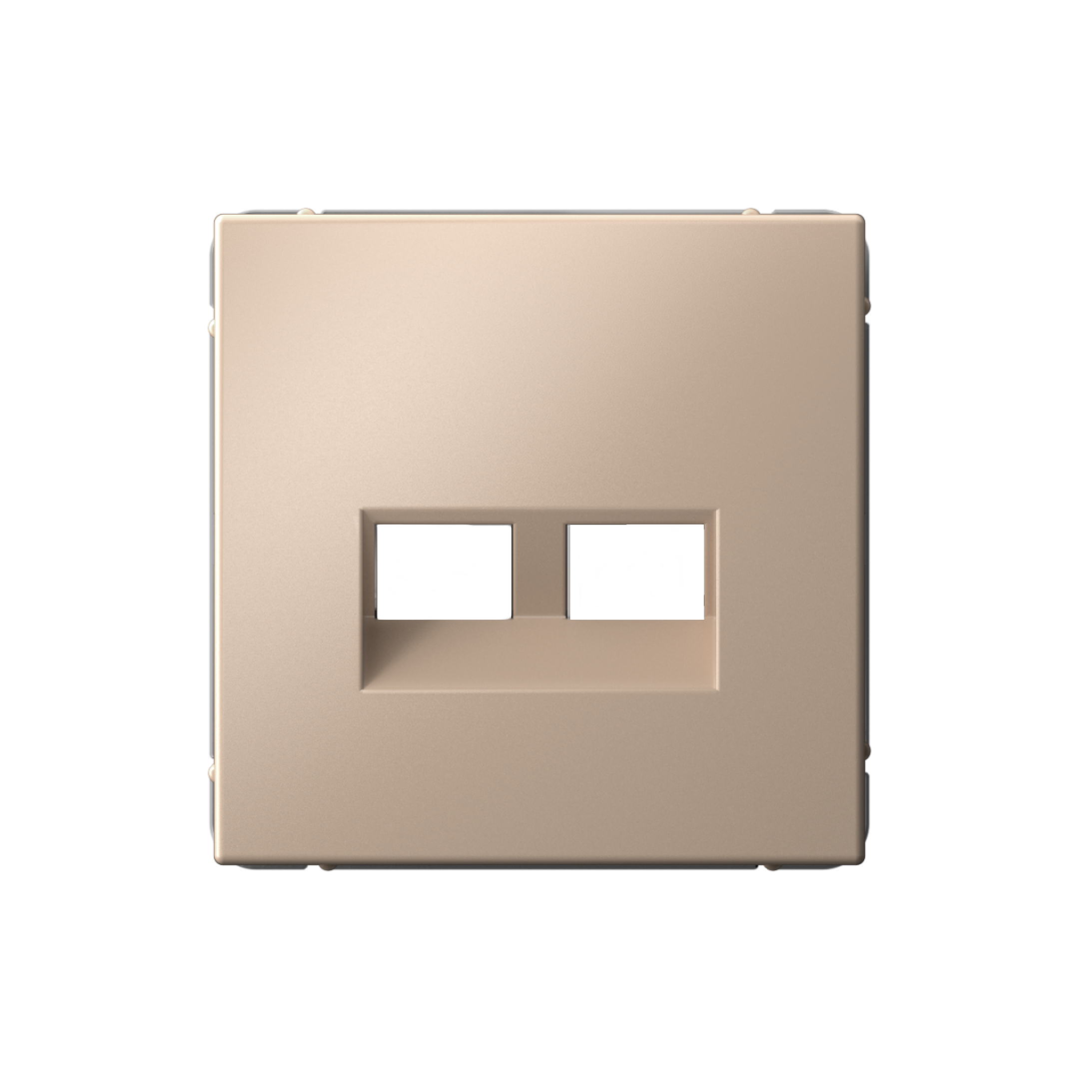 ARTGALLERY НАКЛАДКА двойная для информационных функций типа Keystone, ПЕСОЧНЫЙ