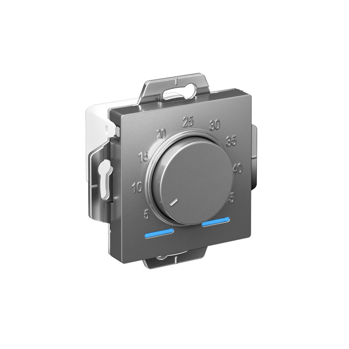 ATLASDESIGN ТЕРМОСТАТ электрон. теплого пола с датчиком, 10A, механизм, СТАЛЬ