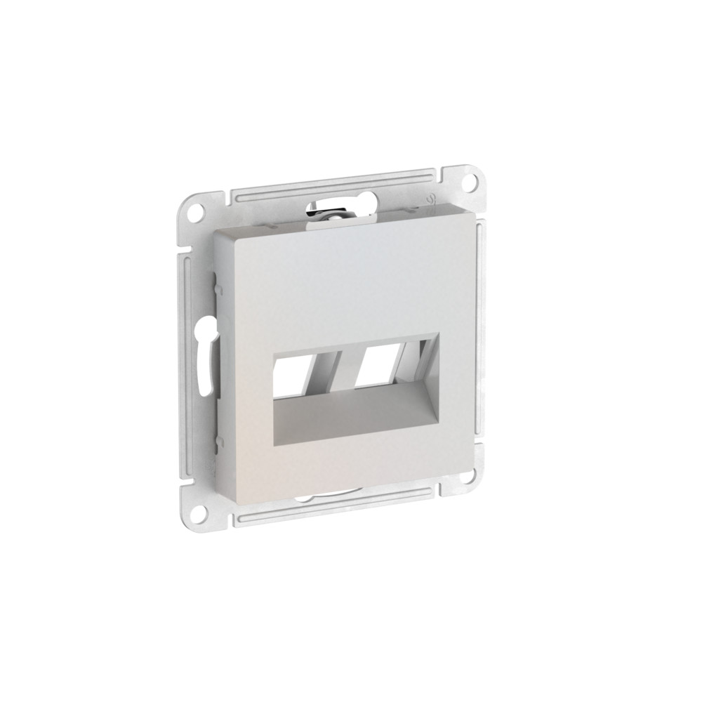 ATLASDESIGN НАКЛАДКА двойная для информационных функций типа Keystone, АЛЮМИНИЙ