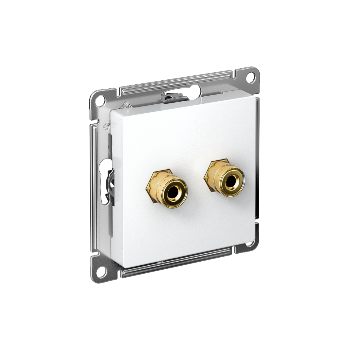 Аудиорозетка ATLASDESIGN двухместная белый