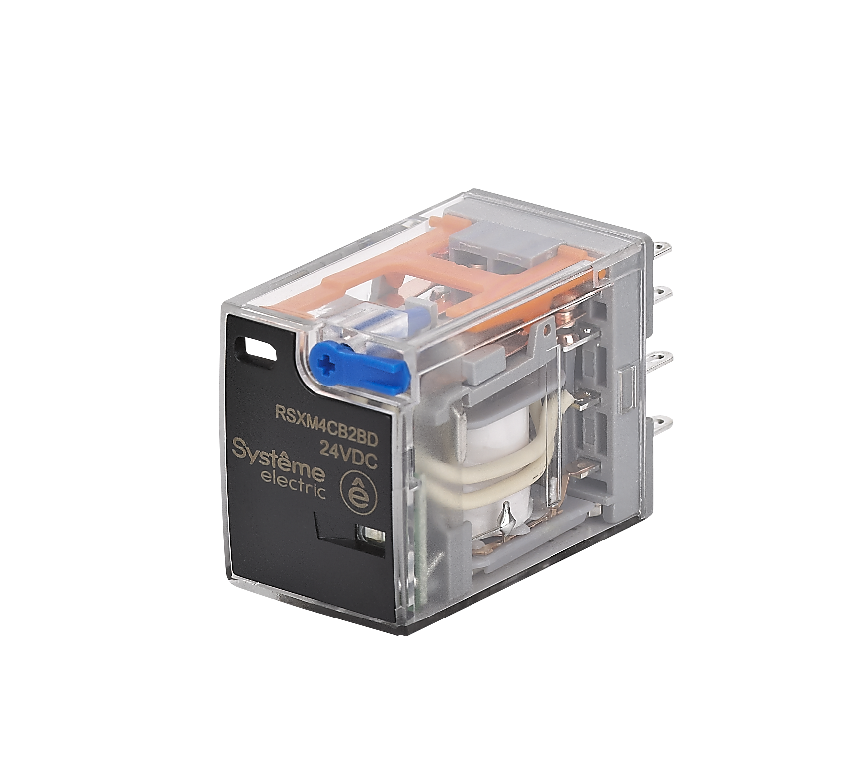 Реле промежуточное 5A 4CO 24VDC тест кнопка LED