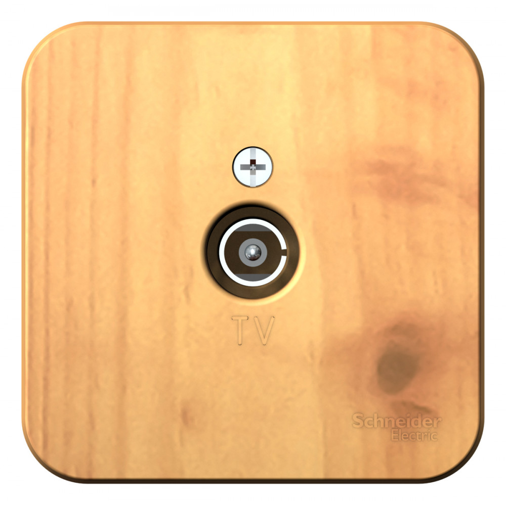 Коннектор ТВ BLANCAс изоляционной пластиной ясень