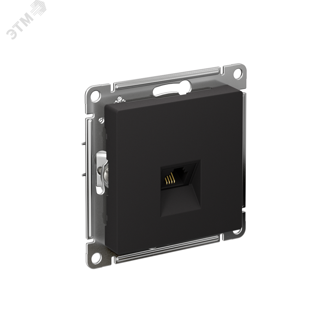 Изображение товара Розетка ATLASDESIGN телефонная RJ11 механизм карбон