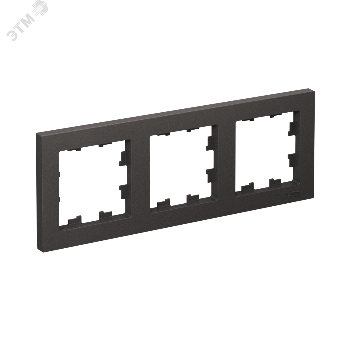 Изображение товара ATLASDESIGN трехместная рамка БАЗАЛЬТ для электроустановок