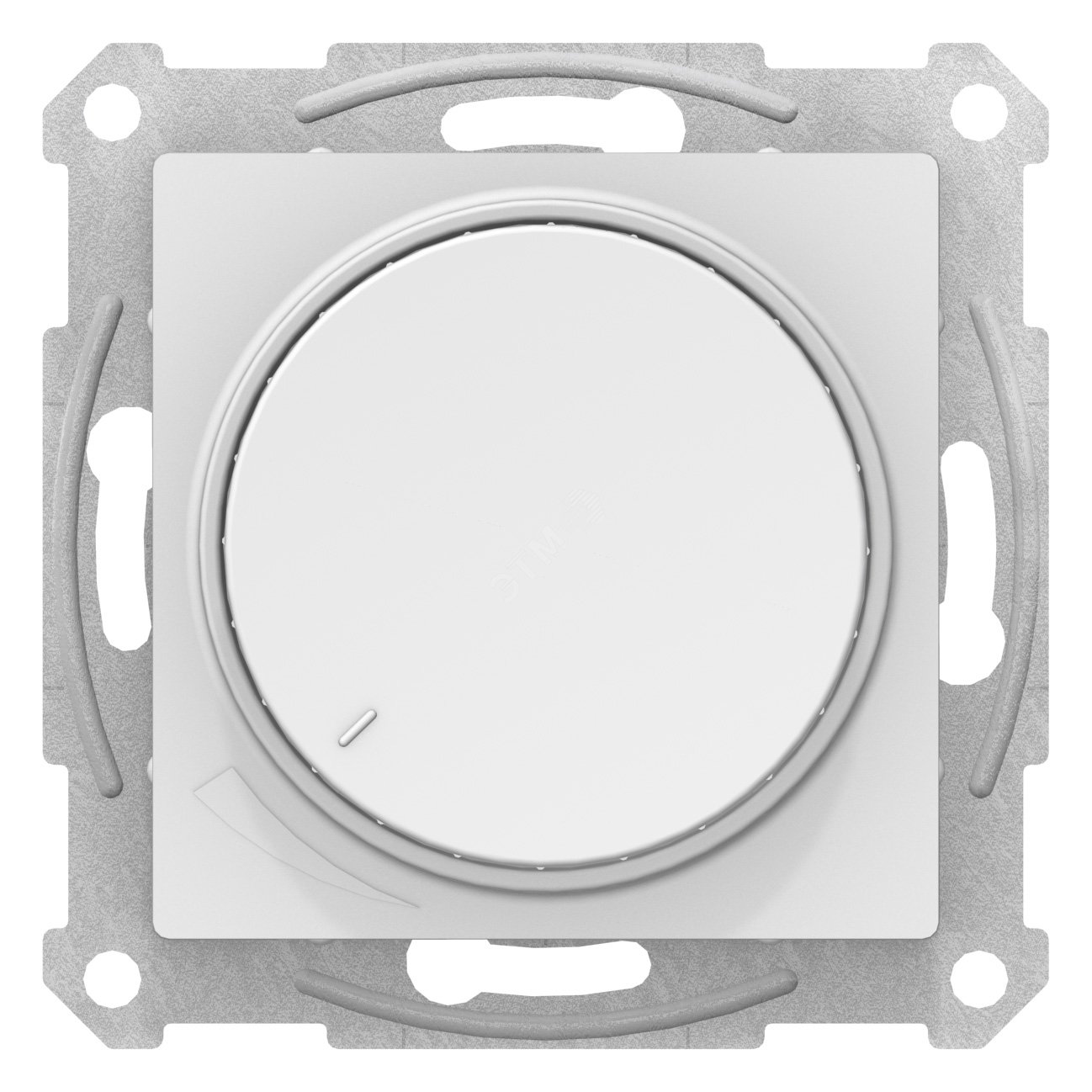 Светорегулятор (диммер) ATLASDESIGN поворотно-нажимной 315Вт механизм белый ATN000134 Systeme Electric - превью 2