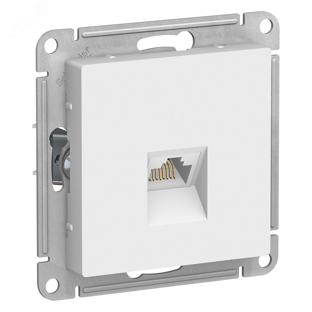 Изображение товара Розетка компьютерная с разъемом RJ45 серии ATLASDESIGN белая IP20