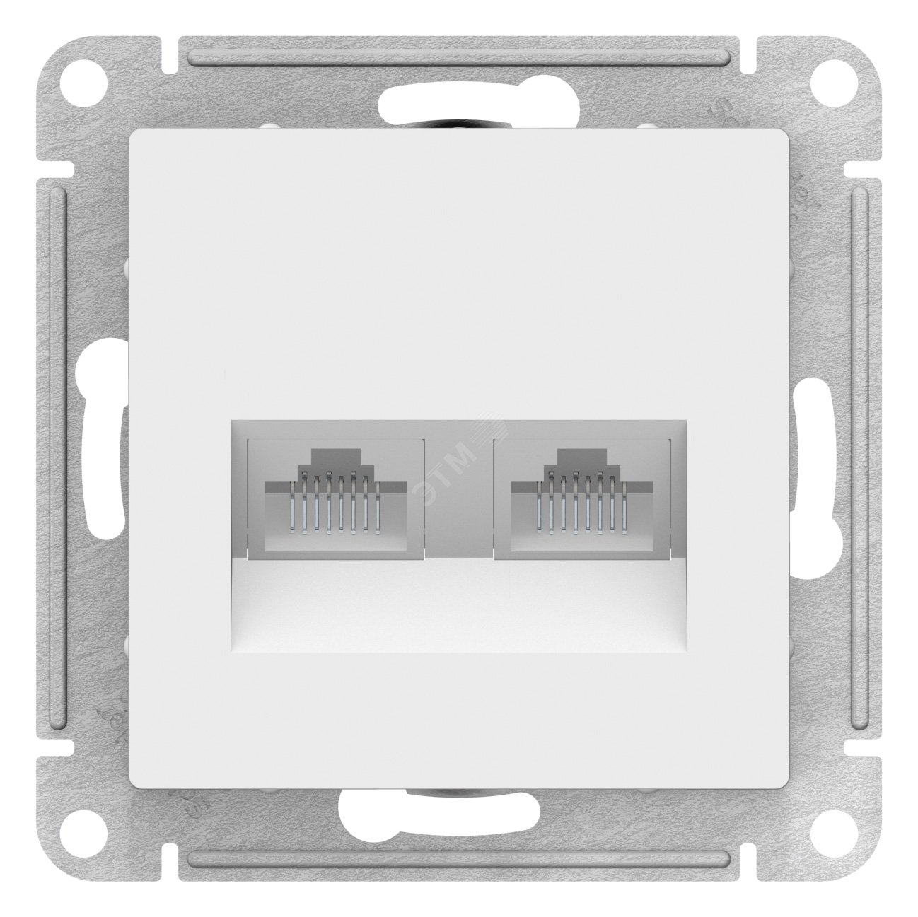 Компьютерная розетка rj45 скрытой установки двойная