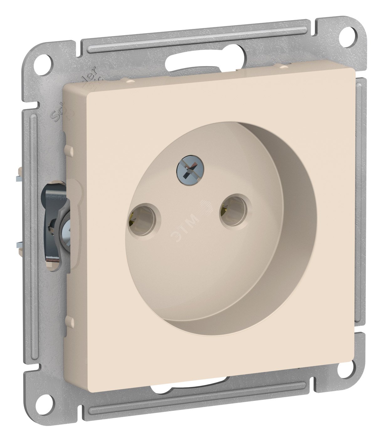 Розетка ATLASDESIGN без заземления 16А механизм бежевый (ATN000241 ...