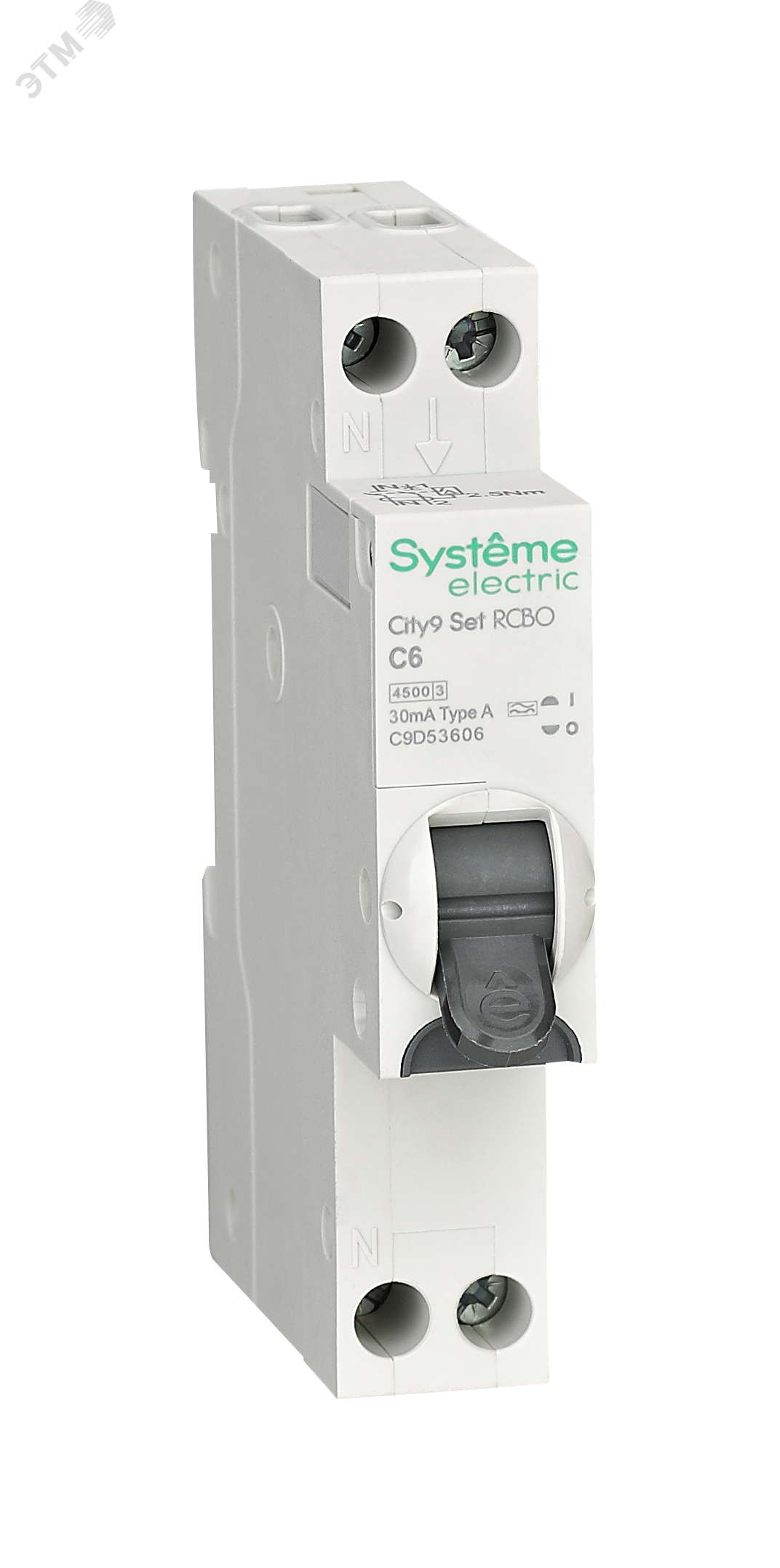 Изображение товара Выключатель автоматический дифференциального тока Systeme Electric C9D53606 6А 30мА компактный