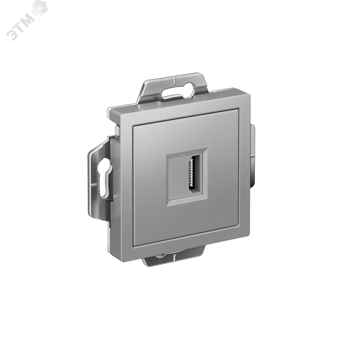 Изображение товара Розетка HDMI ATLASDESIGN Systeme Electric алюминий скрытый монтаж