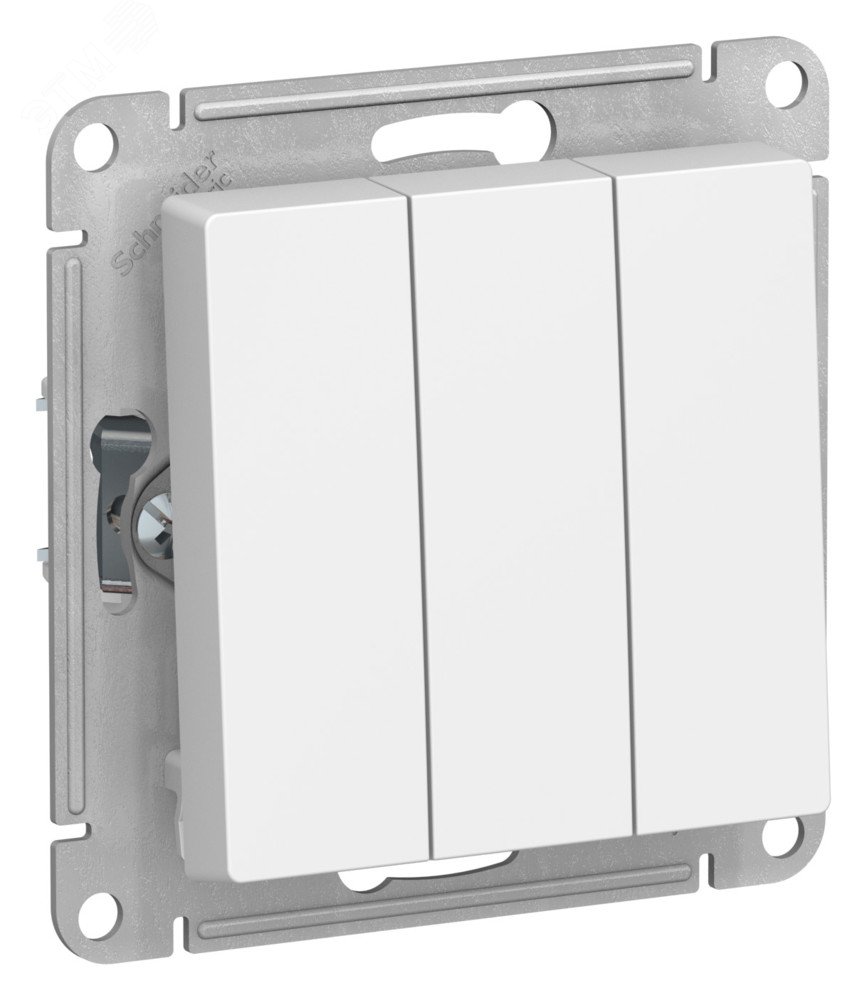 Изображение товара ATLASDESIGN 3-клавишный выключатель 220-250 В IP20 10А белый