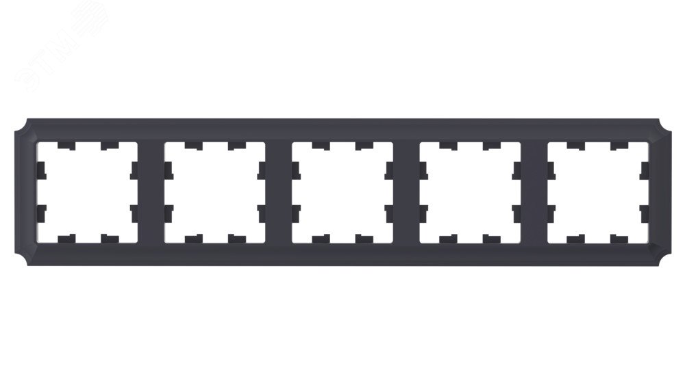 Изображение товара Пятипостовая рамка ATLASDESIGN ANTIQUE карбон системная для электроприборов