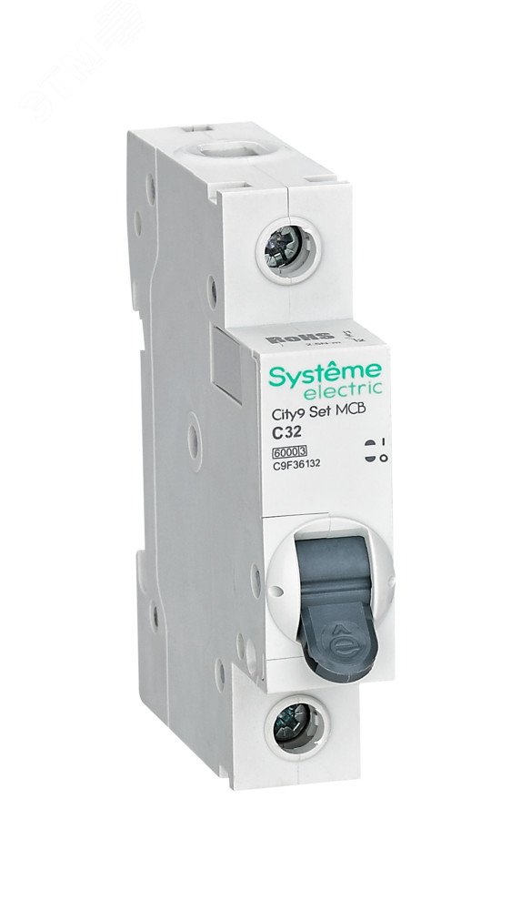 Изображение товара Автоматический выключатель однополюсный 32А 6кА City9 Set Systeme Electric