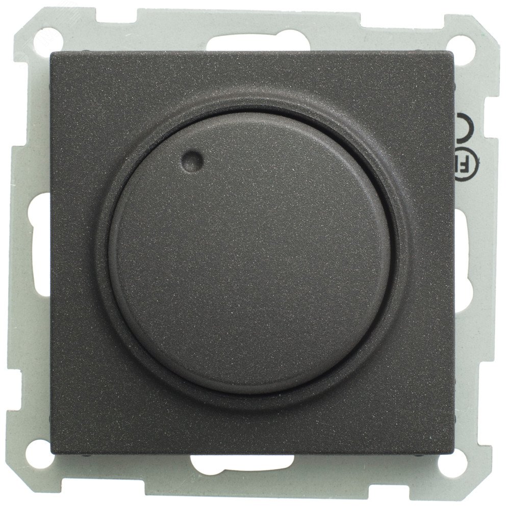 Изображение товара W59 светорегулятор (диммер) поворотный 400Вт 230В механизм черный бархат (шт)